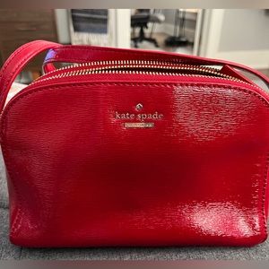 Kate Spade Spencer Double Zip Dome Crossbody Bag; Candy Red